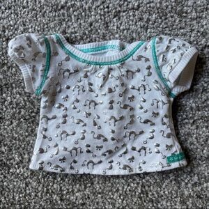 American Girl Silver-Print Cat Tee for 18-inch Dolls